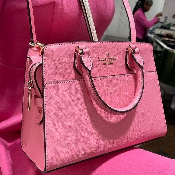 Kate Spade Madison Saffiano Leather Small Satchel
Blossom Pink
NWT - Picture 4 of 16